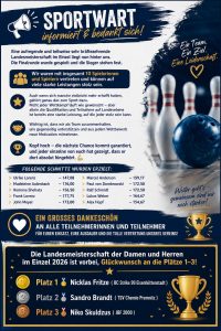 💙🤍 Bowling Landesmeisterschaft Einzel 2026 🤍💙